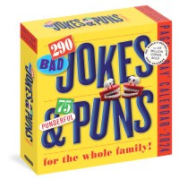290 Bad Jokes & 75 Punderful Puns for the Whole Family Page-A-Day Calendar 2024